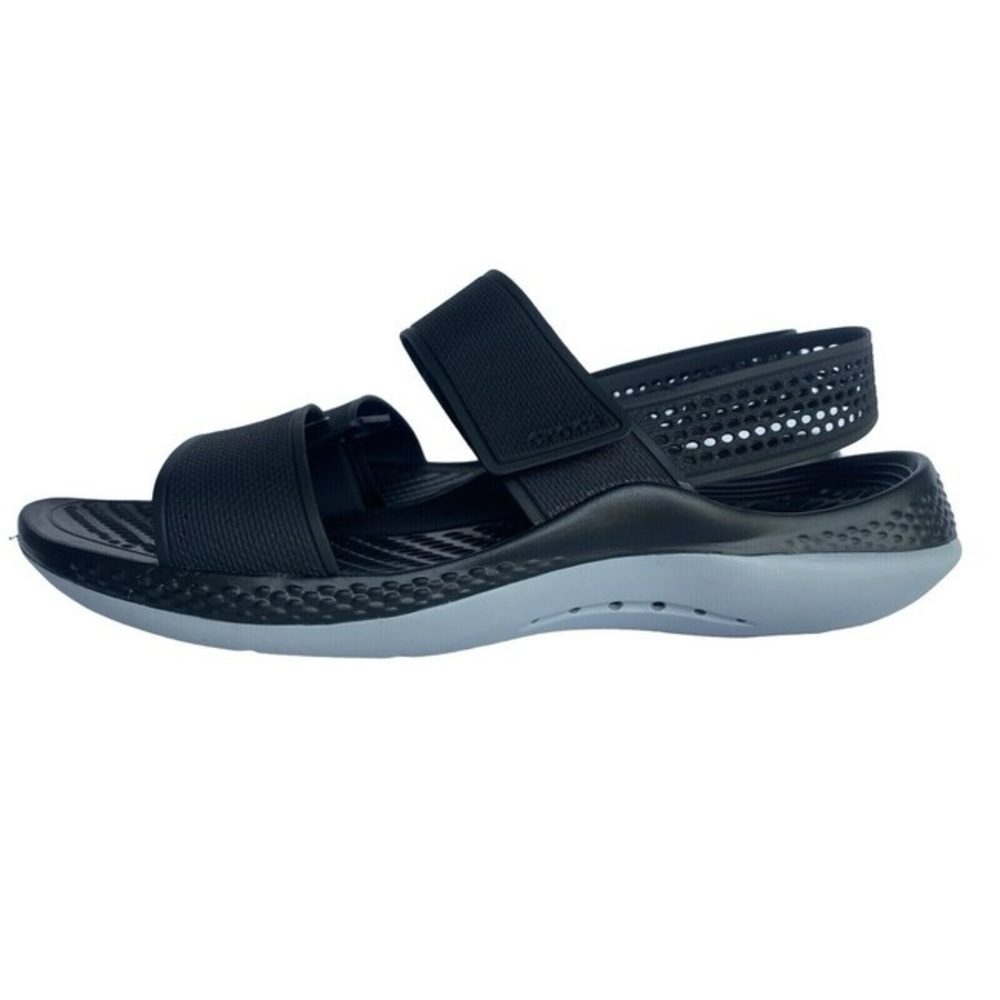 Crocs Women’s LiteRide 360 Sandals - Black/Light Grey Size 4 💎